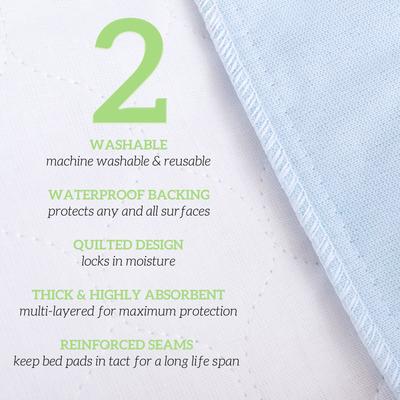 Show full view: Green Lifestyle Reusable Dog Pee Pads, 41 x 41-in, 2 count slide 3 of 7