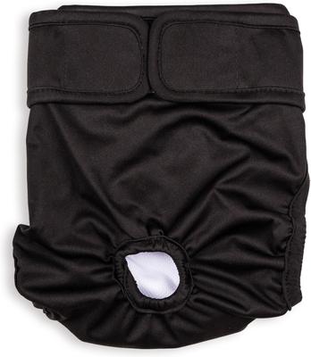Show full view: Green Lifestyle Washable Dog Diapers, 3 count, Black, Medium: 14.5 to 18.5-in waist slide 6 of 9
