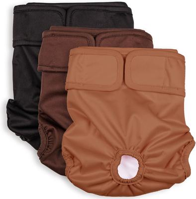 Show full view: Green Lifestyle Washable Dog Diapers, 3 count, Assorted Colors, Medium: 14.5 to 18.5-in waist slide 1 of 8