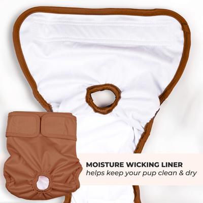 Show full view: Green Lifestyle Washable Dog Diapers, 3 count, Assorted Colors, Small: 12 to 14.5-in waist slide 7 of 8