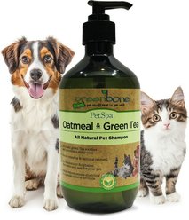 Greenbone Pet Spa All-Natural Plant-Based Shampoo, Oatmeal & Green Tea, 16.9-fl oz bottle