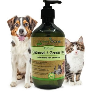 Greenbone Pet Spa All-Natural Plant-Based Shampoo, Oatmeal & Green Tea, 16.9-fl oz bottle