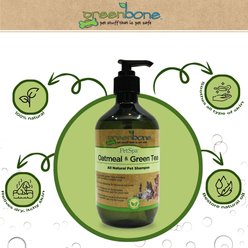 Greenbone Pet Spa All-Natural Plant-Based Shampoo, Oatmeal & Green Tea, 16.9-fl oz bottle slide 2 of 7