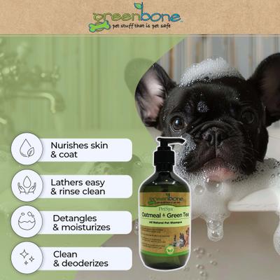 Show full view: Greenbone Pet Spa All-Natural Plant-Based Shampoo, Oatmeal & Green Tea, 16.9-fl oz bottle slide 4 of 7