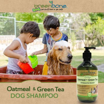 Show full view: Greenbone Pet Spa All-Natural Plant-Based Shampoo, Oatmeal & Green Tea, 16.9-fl oz bottle slide 6 of 7