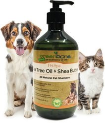 Greenbone Pet Spa All-Natural Plant-Based Shampoo, Tea Tree Oil & Shea Butter, 16.9-fl oz bottle