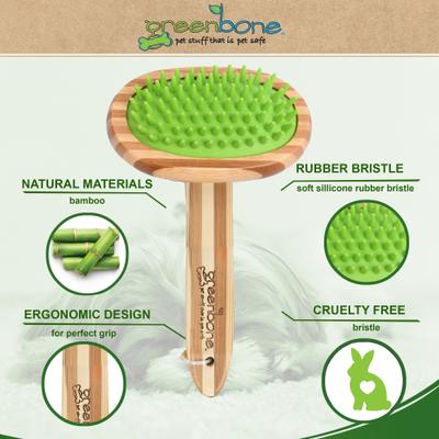 Show full view: Greenbone Pet Spa Massager, All-Natural Bamboo Pet Grooming Tool for Dogs & Cats, Large slide 5 of 10