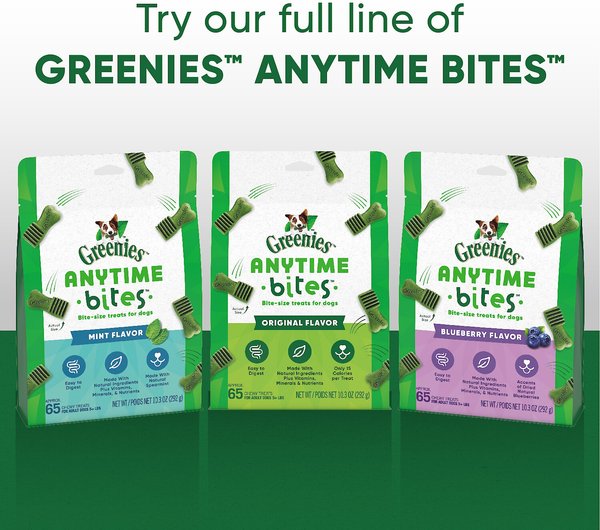 Greenies Anytime Bites Original Chicken Flavor Soft & Chewy Dog Treats
