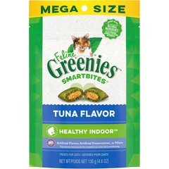 Greenies Feline SmartBites Healthy Indoor Natural Tuna Flavor Soft & Crunchy Adult Cat Treats, 4.6-oz bag