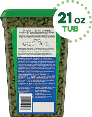Show full view: Greenies Feline Tempting Tuna Flavor Adult Dental Cat Treats, 42-oz bundle  slide 4 of 12