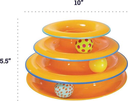 Show full view: Greenies Feline Tempting Tuna Flavor Adult Dental Cat Treats, 4.6-oz bag + Petstages Tower of Tracks Cat Toy slide 6 of 8