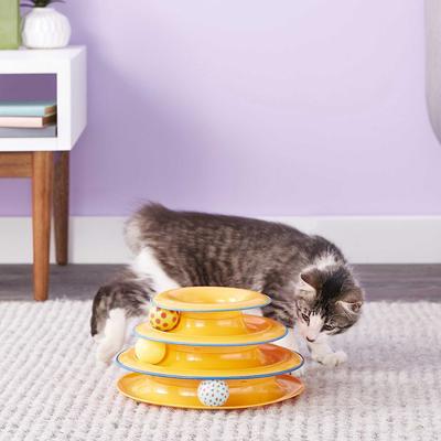 Show full view: Greenies Feline Tempting Tuna Flavor Adult Dental Cat Treats, 4.6-oz bag + Petstages Tower of Tracks Cat Toy slide 7 of 8