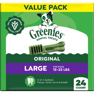 Greenies Large Natural Original Chicken Flavor Dental Dog Treats, 24 count slide 1 of 9