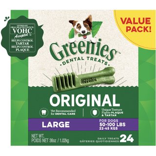 Greenies Large Original Chicken Flavor Dental Dog Treats, 24 count slide 1 of 9