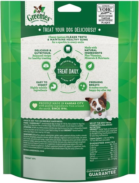 Greenies Large Gingerbread Flavor Dental Dog Treats, 4 count