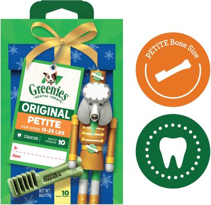 Show full view: Greenies Original Natural Chicken Petite Holiday Dental Dog Treats, 10 count slide 4 of 11