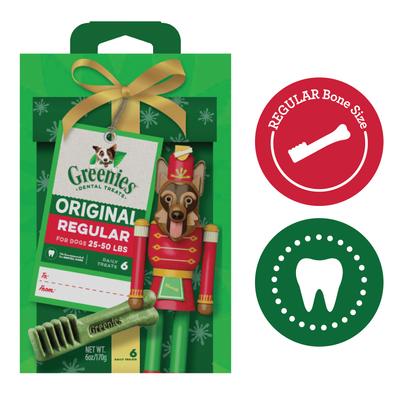 Show full view: Greenies Original Natural Chicken Regular Holiday Dental Dog Treats, 6 count slide 4 of 11
