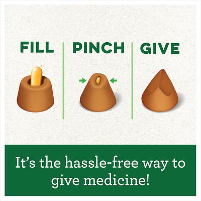 Show full view: Greenies Pill Pockets Canine Chicken Flavor Natural Dog Treats, Capsule Size, 180 count bundle slide 7 of 10