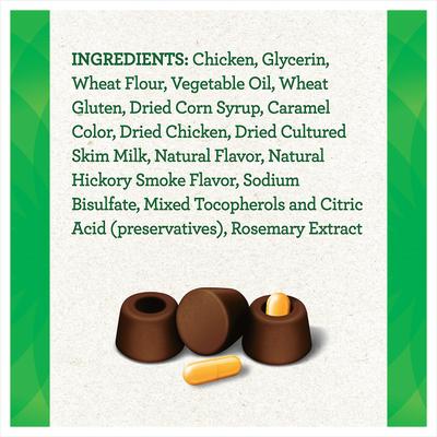 Show full view: Greenies Pill Pockets Canine Hickory Smoke Flavor Natural Dog Treats, Capsule Size, 180 count slide 8 of 11