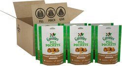 Greenies Pill Pockets Canine Real Peanut Butter Flavor Natural Dog Treats, Capsule Size, 180 count