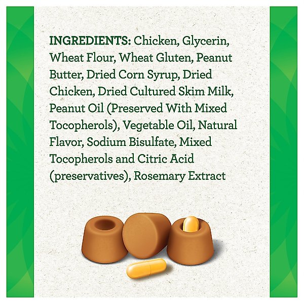 Greenies Pill Pockets Canine Real Peanut Butter Flavor Natural Dog Treats