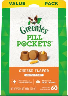 Show full view: Greenies Pill Pockets Cheese Flavor Natural Dog Treats, 120 count slide 3 of 11