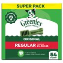 Greenies Regular Natural Original Chicken Flavor Dental Dog Treats, 54 count