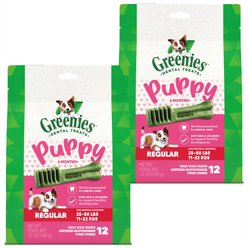 Greenies Regular Natural Puppy Dental Dog Treats, 24 count