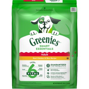 Greenies Smart Essentials Adult High Protein Real Chicken & Rice Recipe Dry Dog Food, 30-lb bag