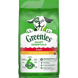 Greenies Smart Essentials Adult High Protein Real Chicken & Rice Recipe Dry Dog Food, 6-lb bag