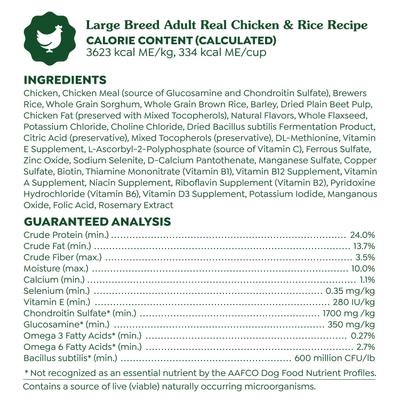 Show full view: Greenies Smart Essentials Adult Large Breed High Protein Real Chicken & Rice Dry Dog Food, 30-lb bag slide 7 of 12
