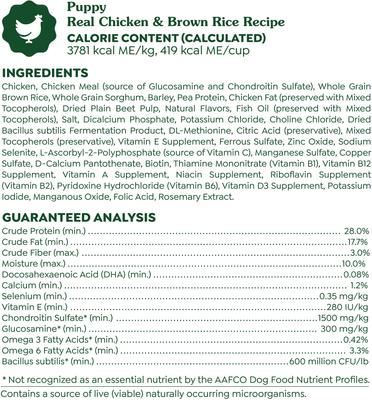 Show full view: Greenies Smart Essentials Puppy High Protein Real Chicken & Brown Rice Dry Dog Food, 5.5-lb bag slide 7 of 12