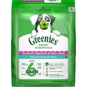 Greenies Smart Essentials Sensitive Digestion & Skin Real Lamb & Brown Rice Dry Dog Food, 30-lb bag