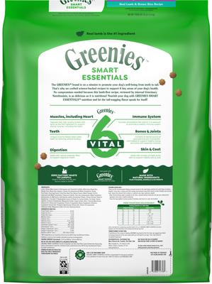 Show full view: Greenies Smart Essentials Sensitive Digestion & Skin Real Lamb & Brown Rice Dry Dog Food, 30-lb bag slide 3 of 12