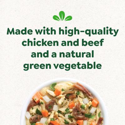 Show full view: Greenies Smart Topper Chicken, Beef, Sweet Potatoes, Potatoes & Spinach Recipe Grain-Free Wet Dog Food Topper, 2-oz tray, case of 10 slide 4 of 12