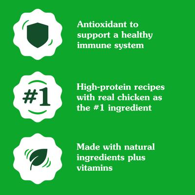 Show full view: Greenies Smart Topper Chicken, Peas, Apples & Brown Rice Recipe Wet Dog Food Topper, 2-oz tray, case of 10 slide 5 of 12