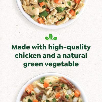 Show full view: Greenies Smart Topper Chicken with Green Beans & Beef Pack Immune-Support High-Protein Wet Mix-in Dog Food Topper, 2-oz tray, case of 20 slide 5 of 11