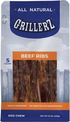 Grillerz Beef Ribs Dog Treats, 5 count