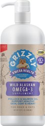 Grizzly Omega Health Omega-3's Dog Supplement, 32-fl oz bottle