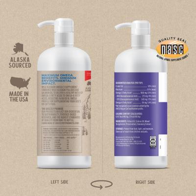 Show full view: Grizzly Omega Health Omega-3's Dog Supplement, 32-fl oz bottle slide 3 of 13