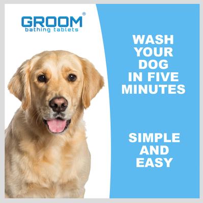 Show full view: GROOM bathing tablets Bathe Your Dog In 5 Minutes! Pet Shampoo & Conditioner, 30 count slide 6 of 10