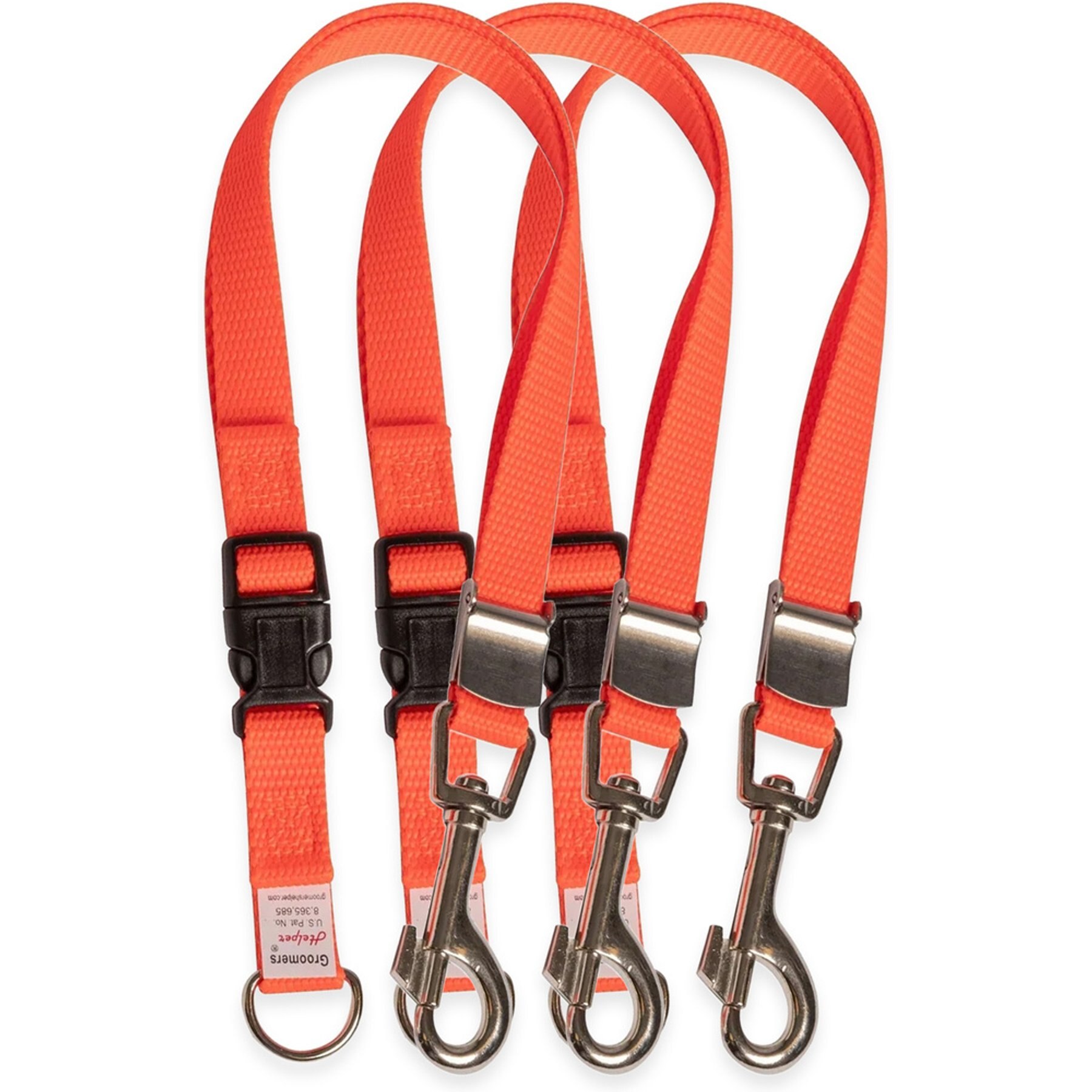 Groomers Helper Safety Loop Dog Grooming Harness, Orange, 5/8 x 21-in, 3 count