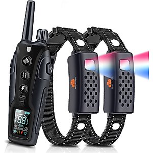 GroovyPets 1100 Yard Remote Two Dog Training Collar System