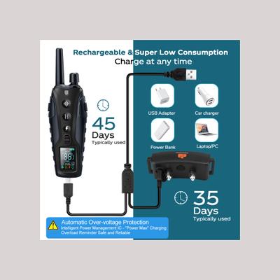 Show full view: GroovyPets 1100 Yard Remote Two Dog Training Collar System slide 7 of 10