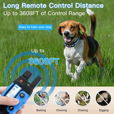 Show full view: GroovyPets 1100 Yard Remote Two Dog Training Shock Dog Collar slide 3 of 9