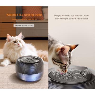 Show full view: GroovyPets 2.5-L Translucent Pet Drinking Water Fountain Waterer for Cats & Dogs, Green, Medium slide 3 of 12