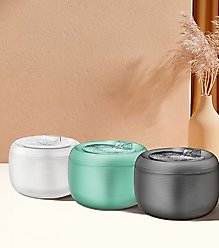 GroovyPets 2.5-L Translucent Pet Drinking Water Fountain Waterer for Cats & Dogs, White, Medium slide 2 of 9