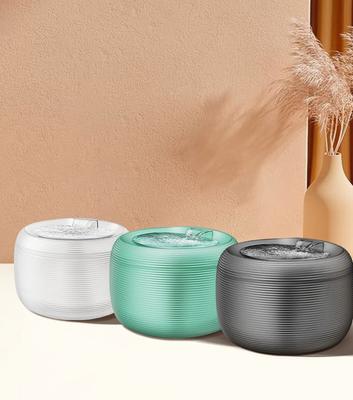 Show full view: GroovyPets 2.5-L Translucent Pet Drinking Water Fountain Waterer for Cats & Dogs, White, Medium slide 2 of 12