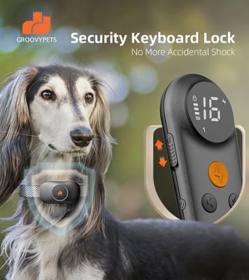 Show full view: GroovyPets 550-yard Remote Dog Training Shock Collar, One Size, Black slide 5 of 10