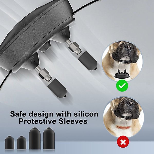 Show full view: GroovyPets 550-yard Remote Dog Training Shock Collar, One Size, Black slide 7 of 10